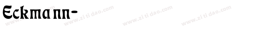 Eckmann字体转换