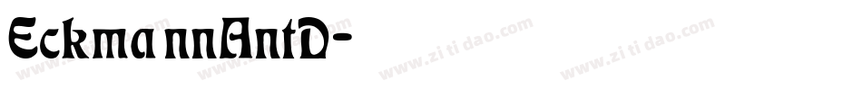 EckmannAntD字体转换
