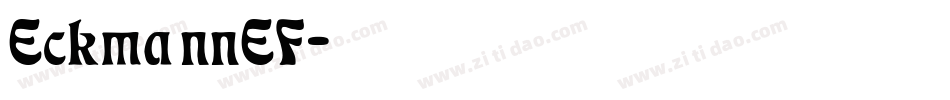 EckmannEF字体转换
