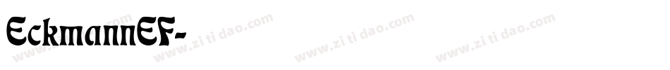 EckmannEF字体转换