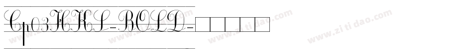 Cp03HKS-BOLD字体转换