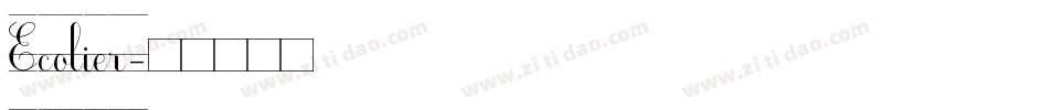 Ecolier字体转换