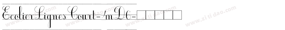 EcolierLignesCourt-4nD6字体转换