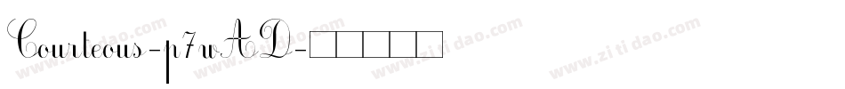 Courteous-p7wAD字体转换