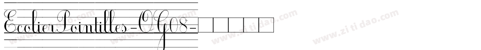 EcolierPointilles-OG08字体转换