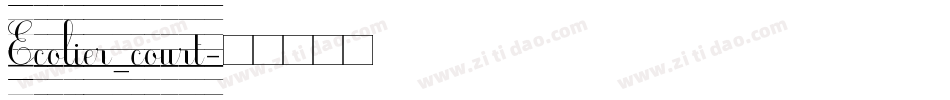 Ecolier_court字体转换