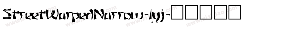 StreetWarpedNarrow-1yj字体转换