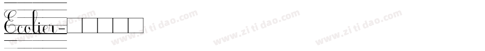Ecolier字体转换