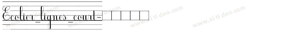 Ecolier_lignes_court字体转换