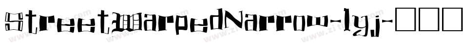 StreetWarpedNarrow-1yj字体转换