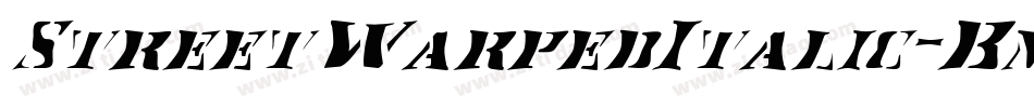 StreetWarpedItalic-BmG字体转换