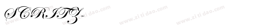 SCRITZ字体转换