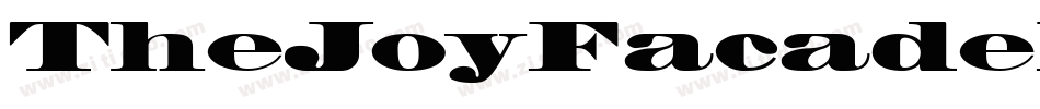 TheJoyFacadeRegular-BroG字体转换