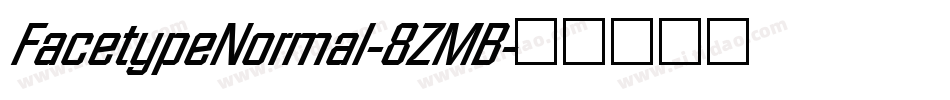 FacetypeNormal-8ZMB字体转换