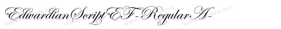 EdwardianScriptEF-RegularA字体转换