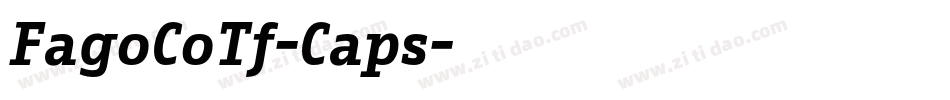 FagoCoTf-Caps字体转换