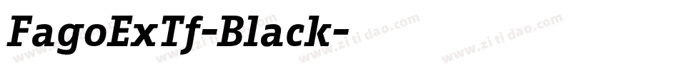 FagoExTf-Black字体转换