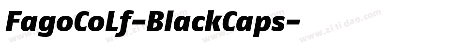 FagoCoLf-BlackCaps字体转换