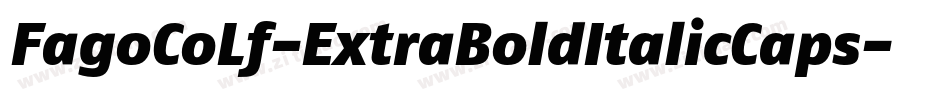 FagoCoLf-ExtraBoldItalicCaps字体转换