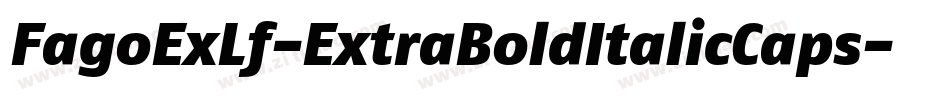 FagoExLf-ExtraBoldItalicCaps字体转换