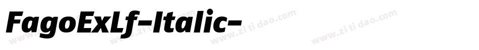 FagoExLf-Italic字体转换