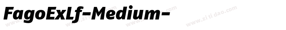 FagoExLf-Medium字体转换