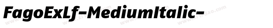 FagoExLf-MediumItalic字体转换