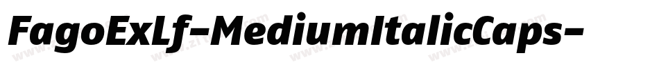 FagoExLf-MediumItalicCaps字体转换