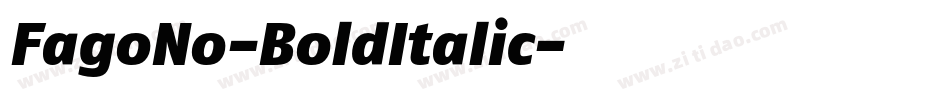 FagoNo-BoldItalic字体转换
