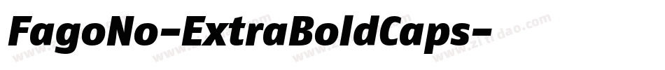 FagoNo-ExtraBoldCaps字体转换