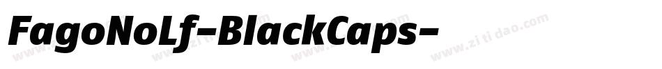 FagoNoLf-BlackCaps字体转换