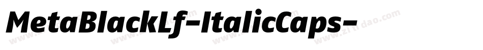 MetaBlackLf-ItalicCaps字体转换