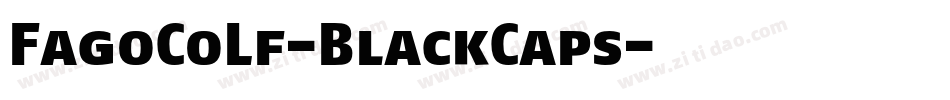 FagoCoLf-BlackCaps字体转换
