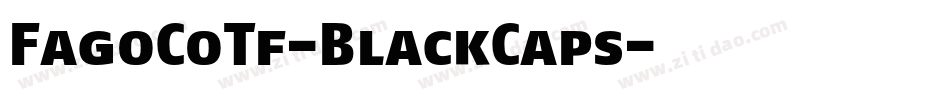 FagoCoTf-BlackCaps字体转换