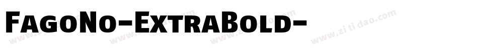 FagoNo-ExtraBold字体转换