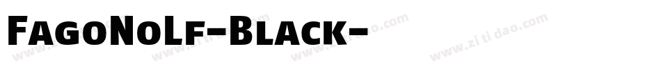 FagoNoLf-Black字体转换