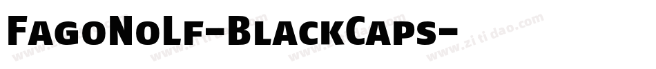 FagoNoLf-BlackCaps字体转换