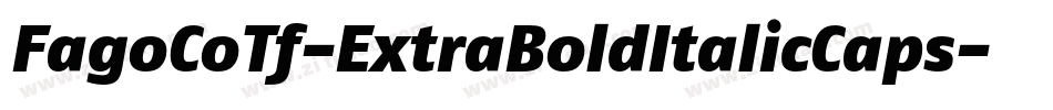 FagoCoTf-ExtraBoldItalicCaps字体转换