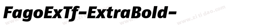 FagoExTf-ExtraBold字体转换