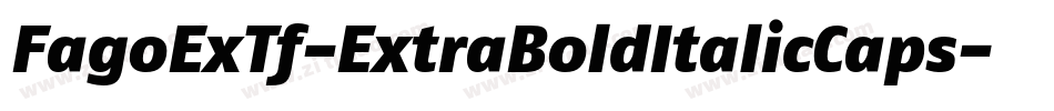 FagoExTf-ExtraBoldItalicCaps字体转换