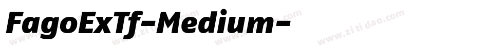 FagoExTf-Medium字体转换