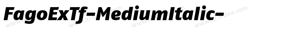 FagoExTf-MediumItalic字体转换