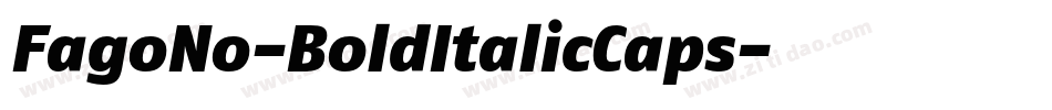 FagoNo-BoldItalicCaps字体转换