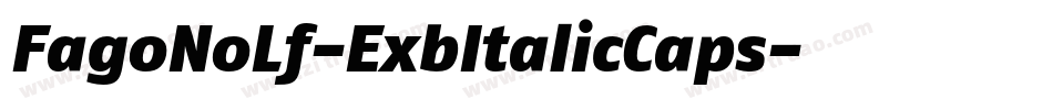 FagoNoLf-ExbItalicCaps字体转换