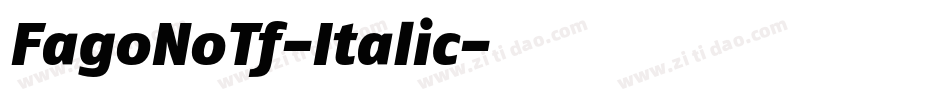 FagoNoTf-Italic字体转换