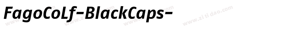 FagoCoLf-BlackCaps字体转换