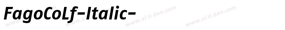 FagoCoLf-Italic字体转换