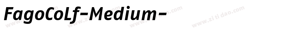 FagoCoLf-Medium字体转换