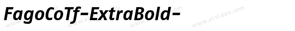 FagoCoTf-ExtraBold字体转换