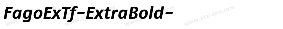 FagoExTf-ExtraBold字体转换